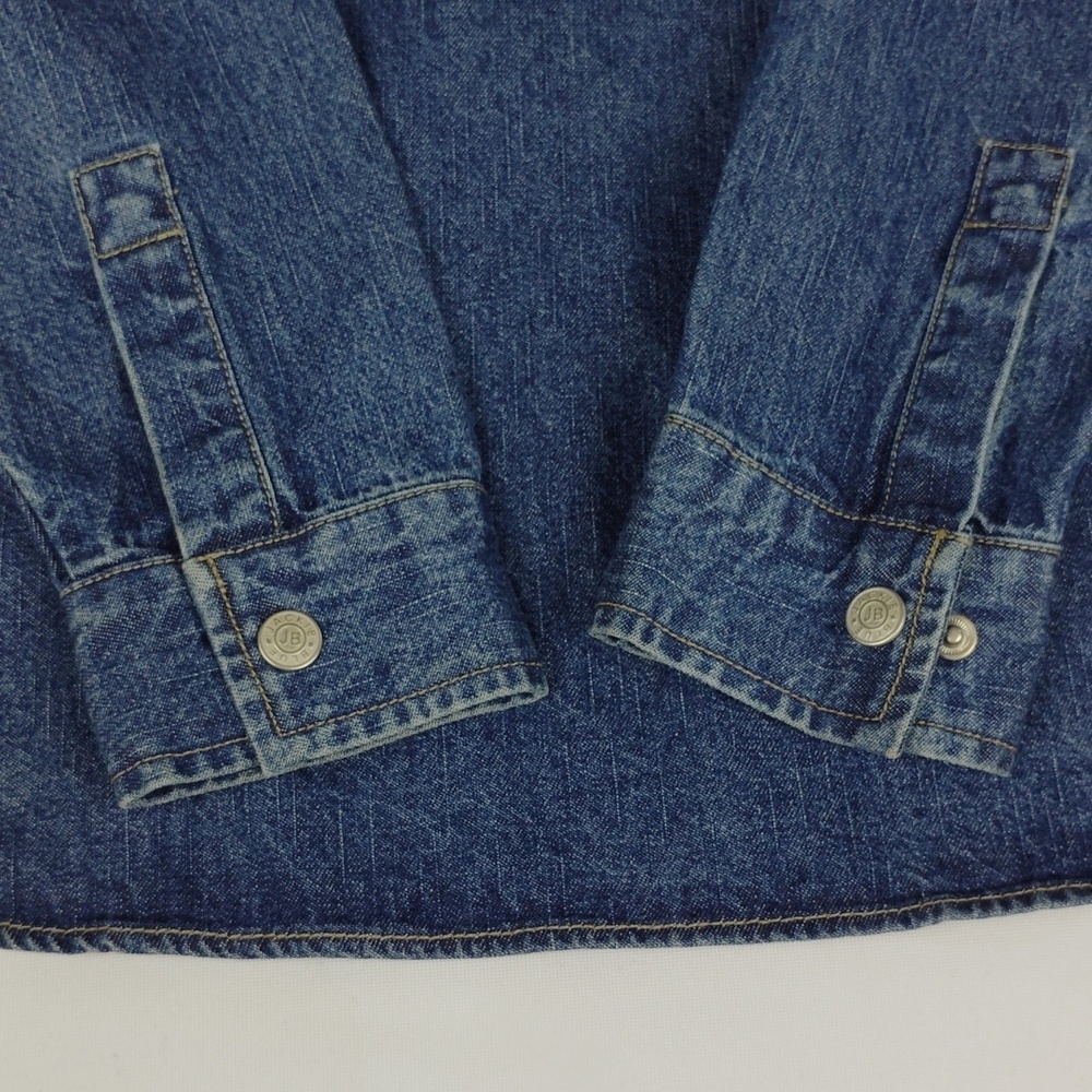 Lace-Up Denim Women's Top - Picture 9 of 12